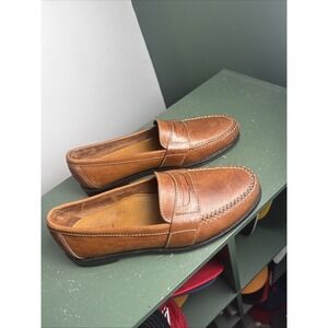 Cole Haan Douglas Penny Loafers Shoes Men's 10 Saddle Tan 01462